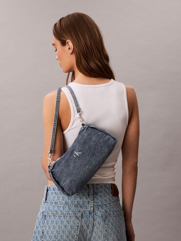 【 】CK Jeans デニムショルダーバッグ◆送料無料◆ ショルダーバッグ - デニムショルダーバッグ | カルバン