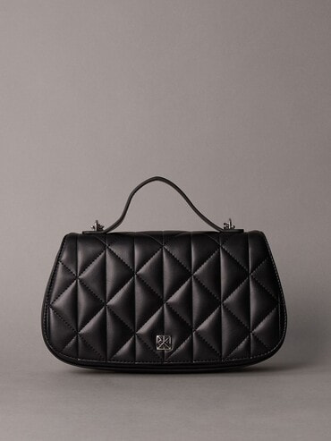 ショルダーバッグ - スモールフラップチェーンクロスボディバッグ