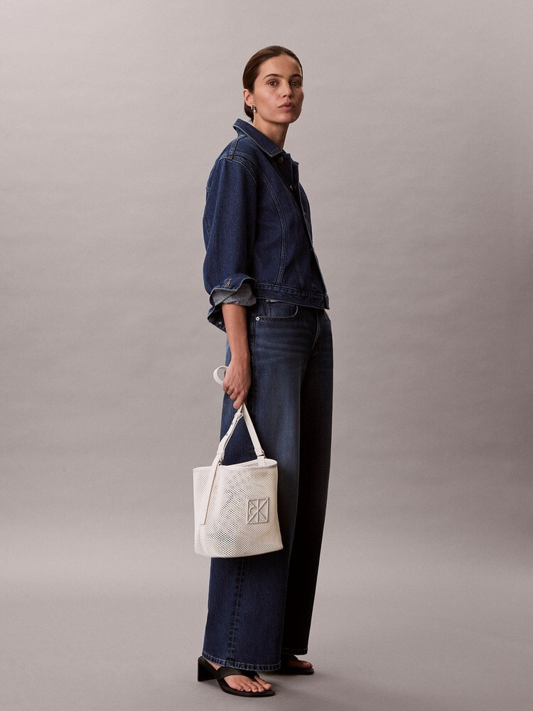 はる カルバン・クライン ネイビー スタッズ 3wayハンドバッグ Calvin Klein（カルバン・クライン）の「【Calvin Klein / カルバン