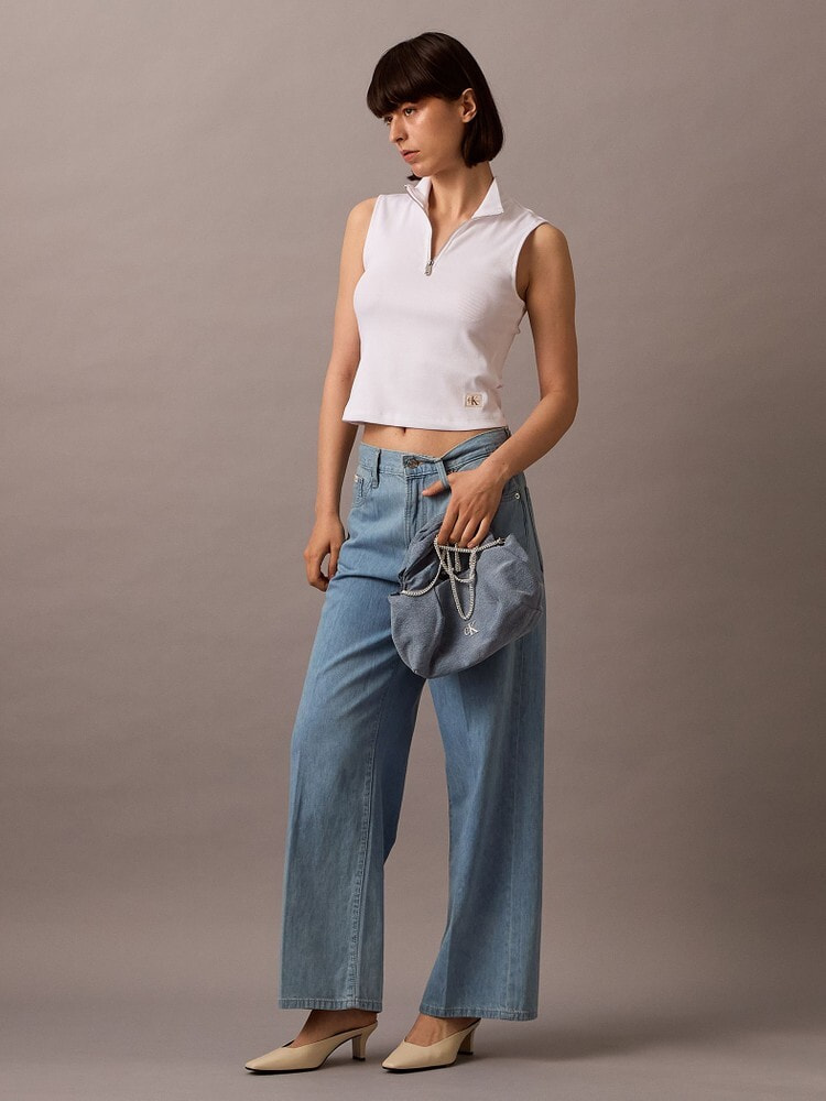 【 】CK Jeans デニムショルダーバッグ◆送料無料◆ ショルダーバッグ - デニムショルダーバッグ | カルバン