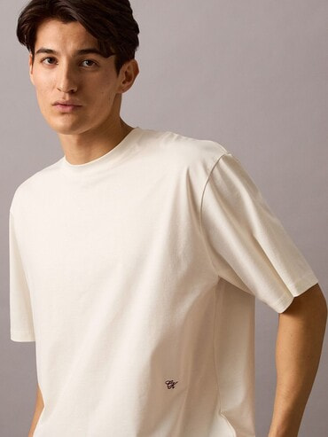 2点以上でさらに10%OFF】Tシャツ - リラックスコットンシルク