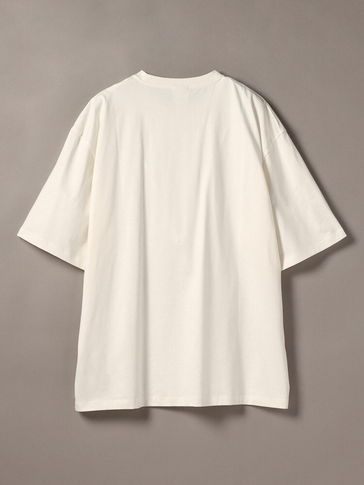 Tシャツ - リラックスコットンシルクショートスリーブTシャツ