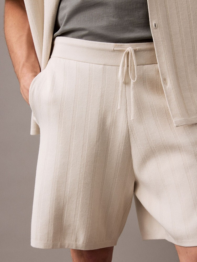 パンツ - ジャカードメッシュプルオンショートパンツ | カルバン