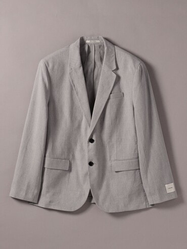 ブレザー - リネンブレンドクラシックブレザー | カルバン