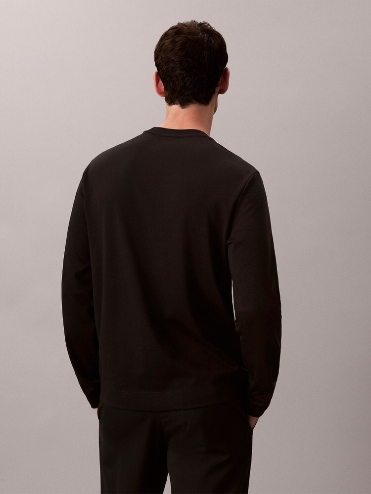 長袖Tシャツ - ロングスリーブインターロックコットンクルーネックTシャツ 3