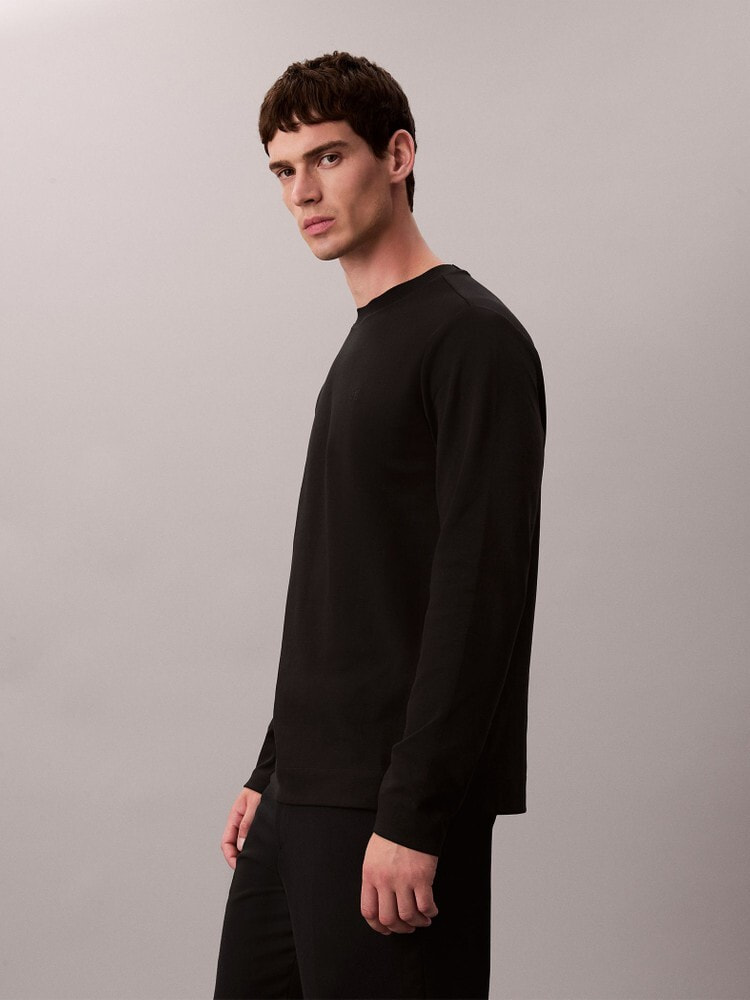 長袖Tシャツ - ロングスリーブインターロックコットンクルーネックTシャツ 6