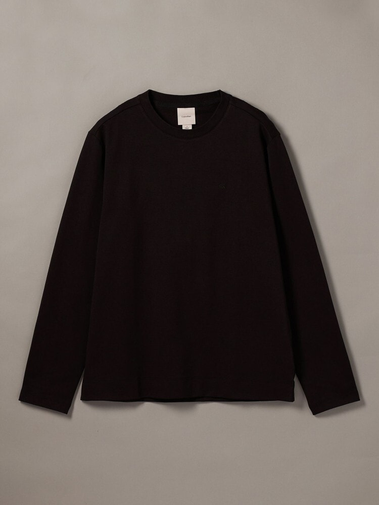 長袖Tシャツ - ロングスリーブインターロックコットンクルーネックT