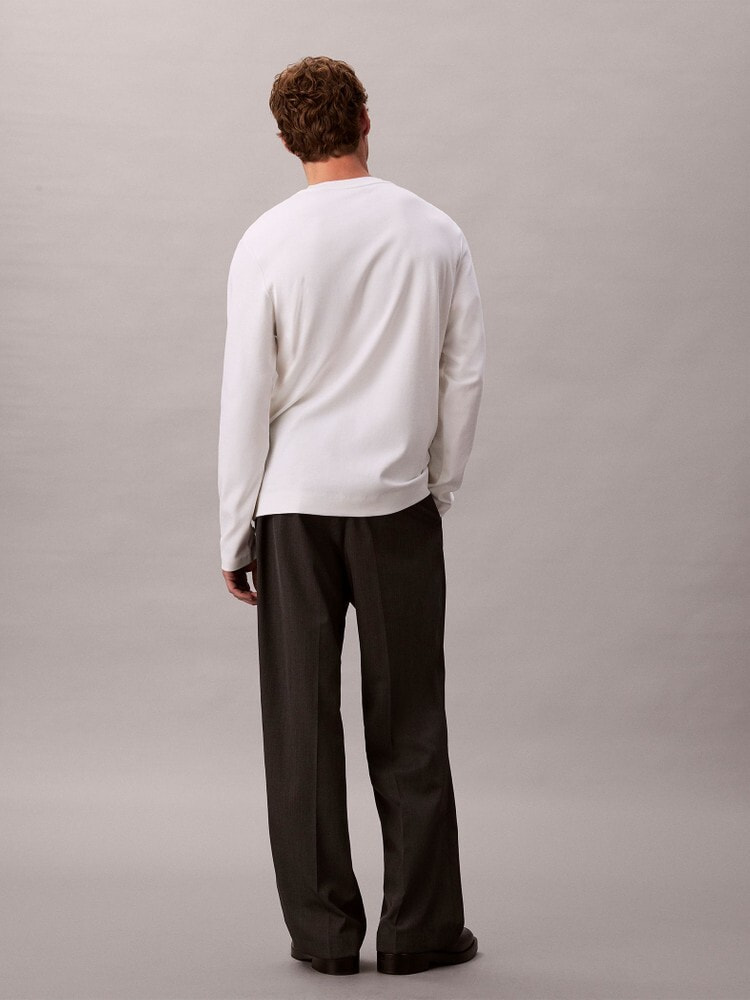 長袖Tシャツ - ロングスリーブインターロックコットンクルーネックTシャツ 12