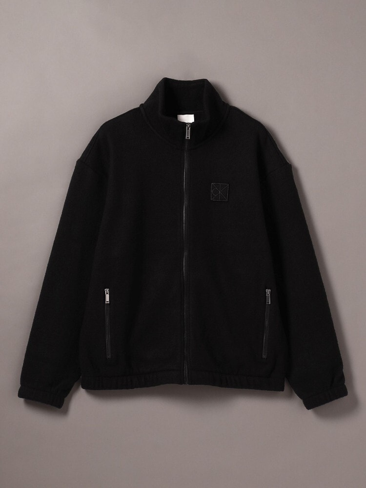 ジャケット - ウールブレンドポリエステルフリースジャケット