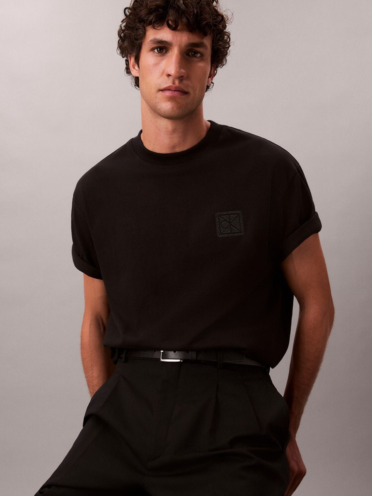 Tシャツ - エンブレムジャージーショートスリーブTシャツ[MINGYU