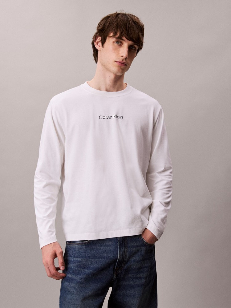 カルバン・クライン ジーンズ バッジ Tシャツ ブルー 楽天市場】ブルー（ブランドカルバンクライン）（Tシャツ