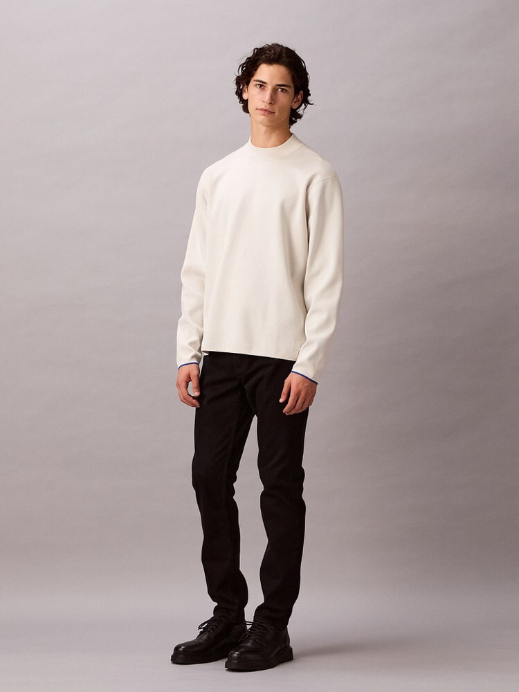   カルバンクライン ホワイト タートルネック セーター 210.jpg