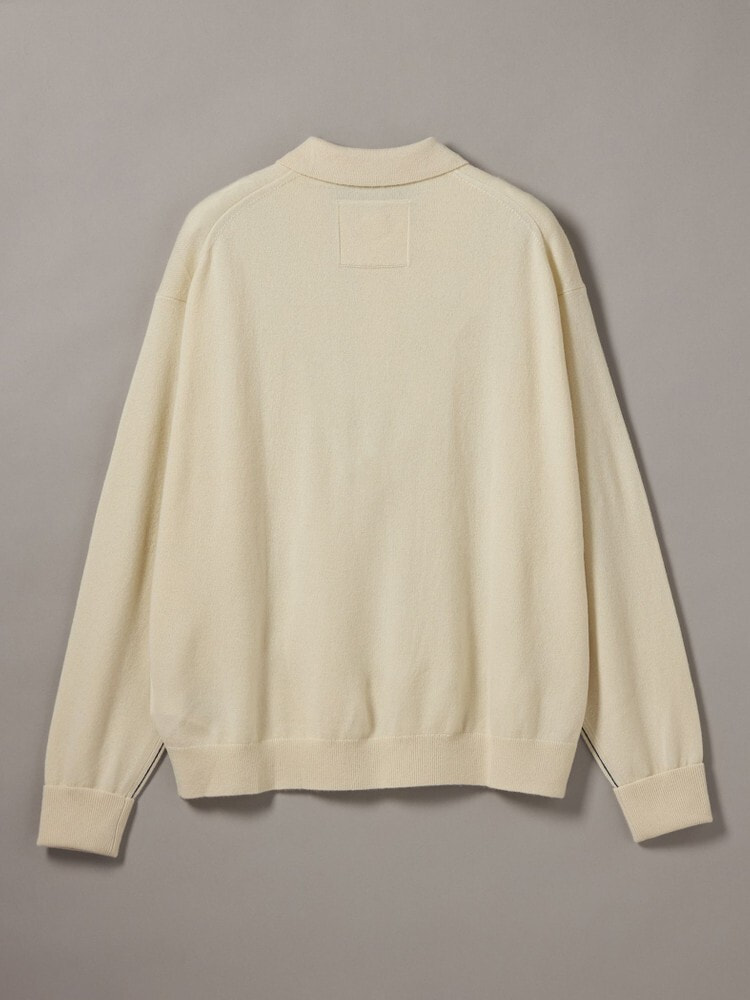 【極美品】#FR2GOLF ロングスリーブ ニットポロシャツ ベージュ Lサイズ 極美品】#FR2GOLF ロングスリーブ ニットポロシャツ ベージュ Lサイズ