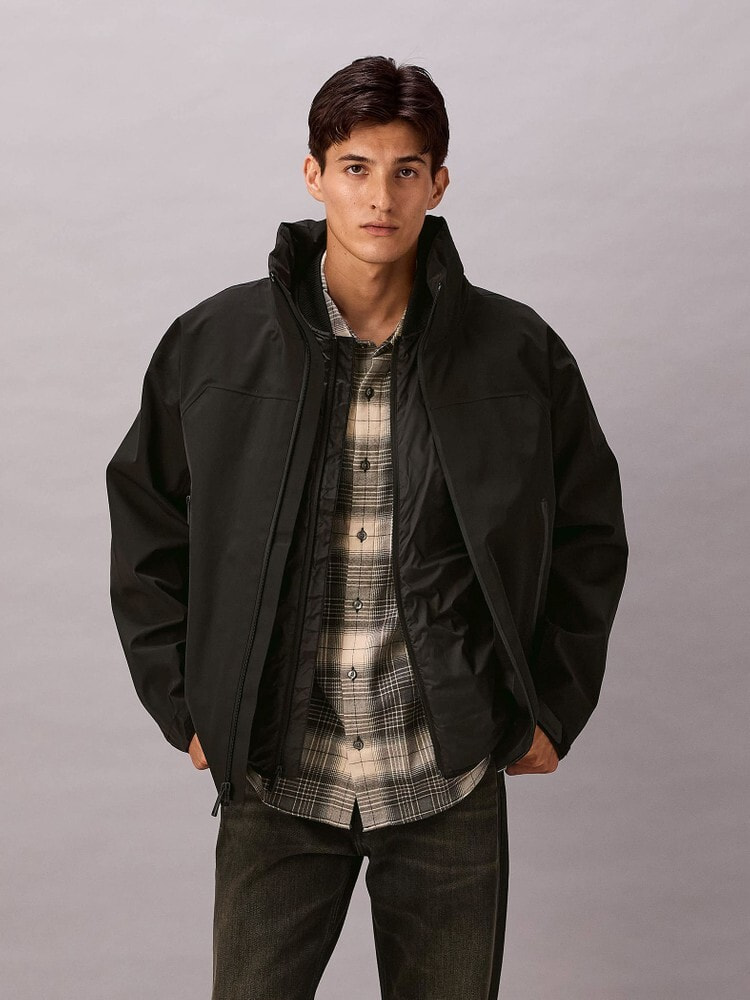 ジャケット - 3イン1スタンドカラーパデッドジャケット | カルバン