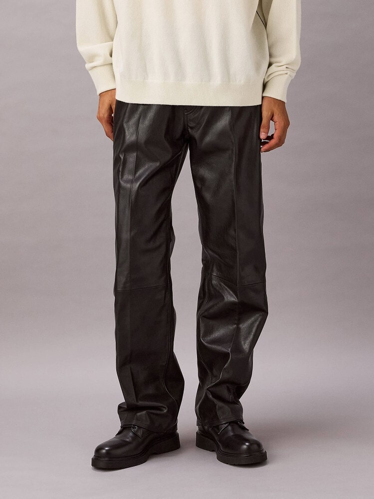 パンツ - 90sストレートレザーパンツ | カルバン・クライン 公式