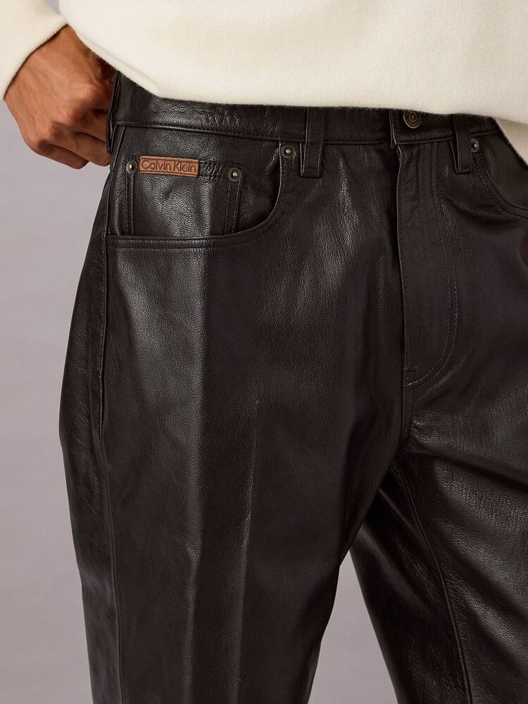 パンツ - 90sストレートレザーパンツ | カルバン・クライン 公式