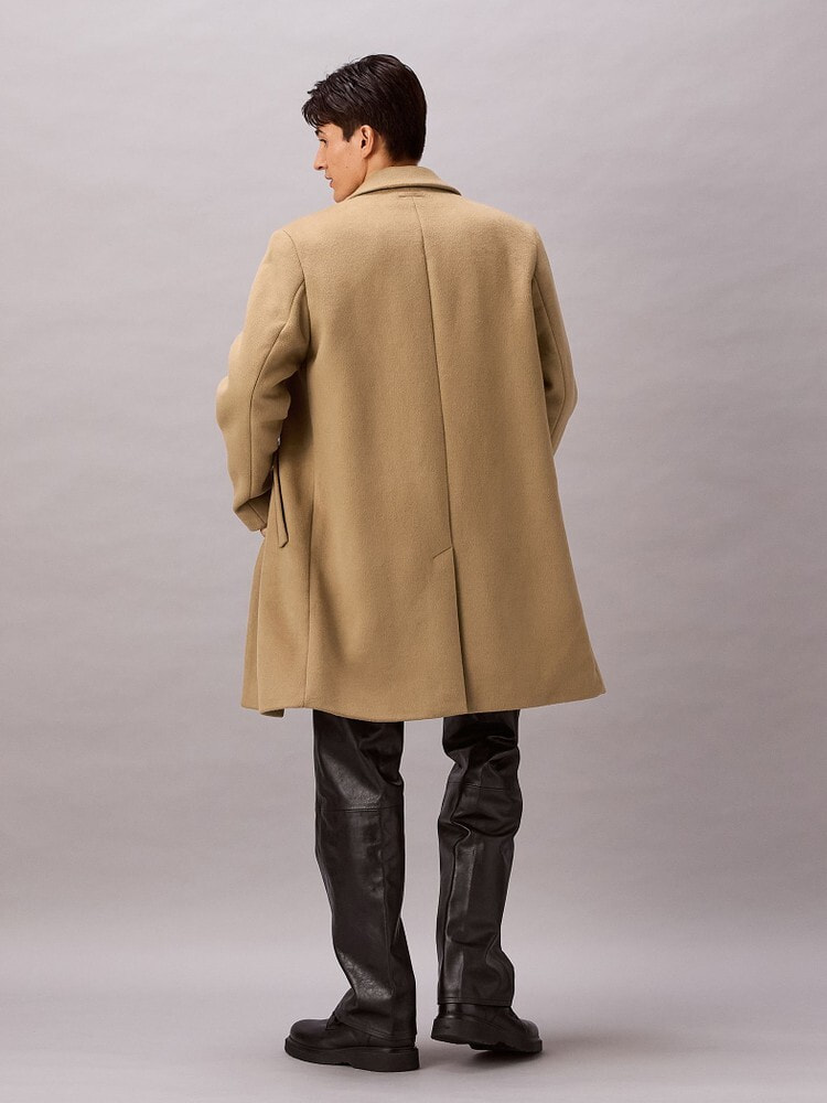 イタリア製　カシミヤ　カルバンクライン　コート　古着　ブラウン　6 イタリア製 カシミヤ カルバンクライン コート 古着 ブラウン 6