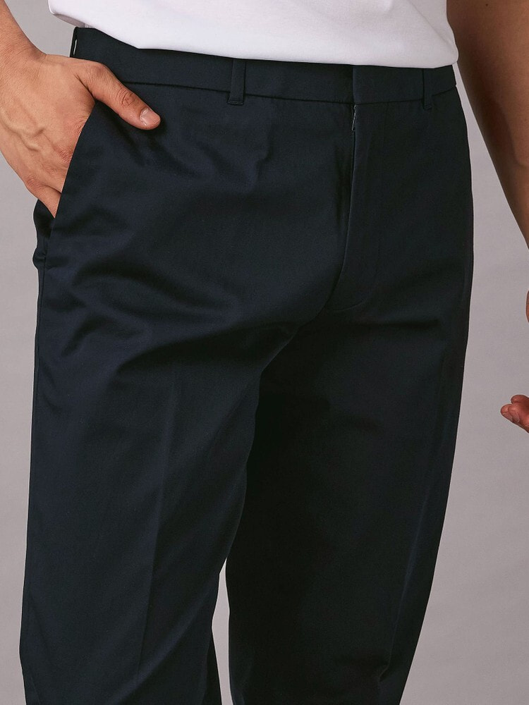 パンツ - ストレッチサテンスリムトラウザーパンツ | カルバン