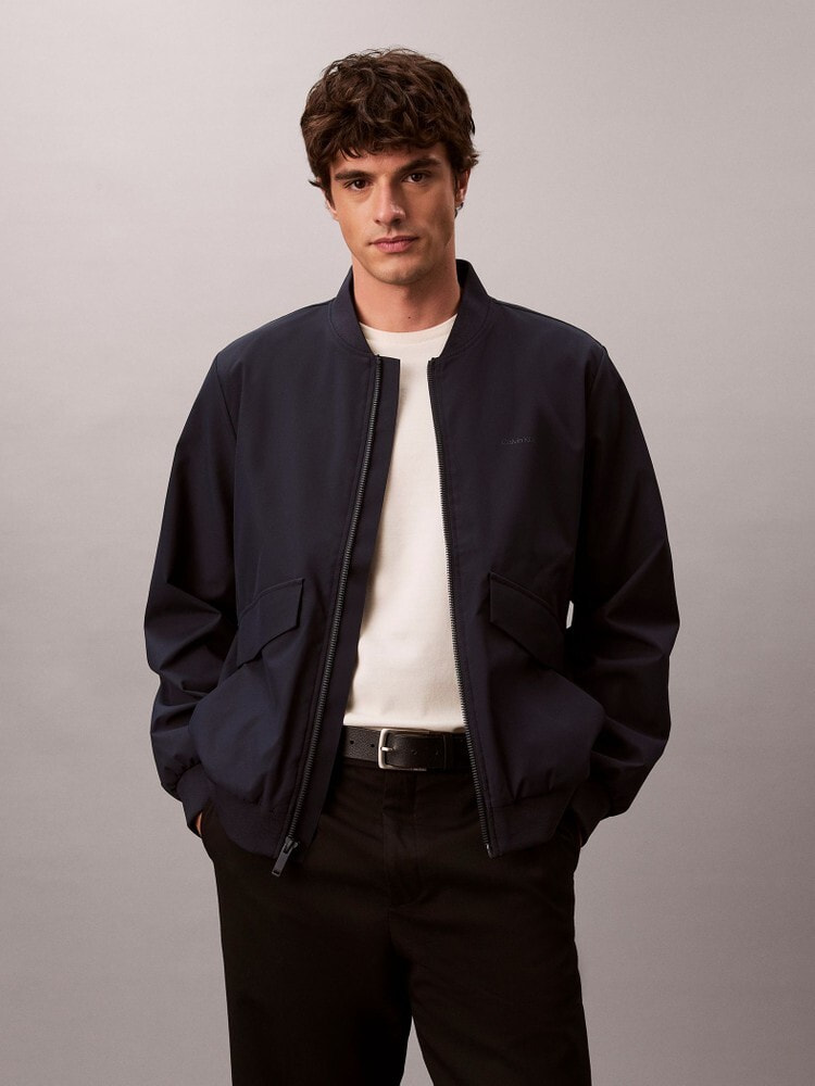 ジャケット - ロングスリーブソフトタッチボンバージャケット