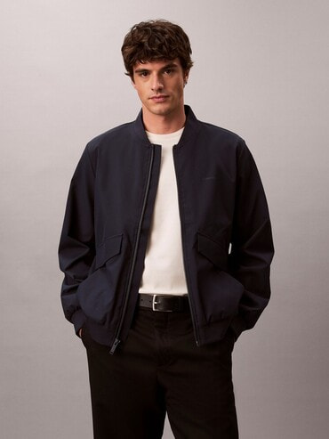 ジャケット - ロングスリーブソフトタッチボンバージャケット