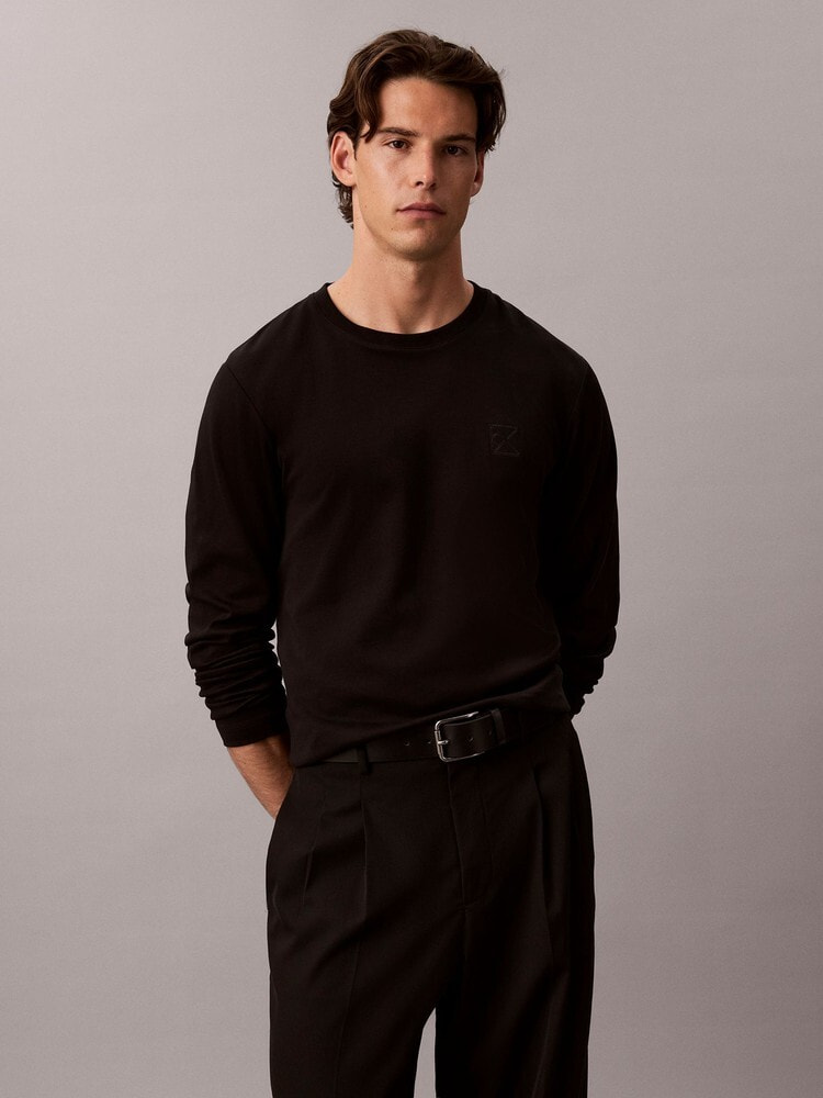 長袖Tシャツ - エンブレムモノグラムクルーネックロングスリーブカットソー 15