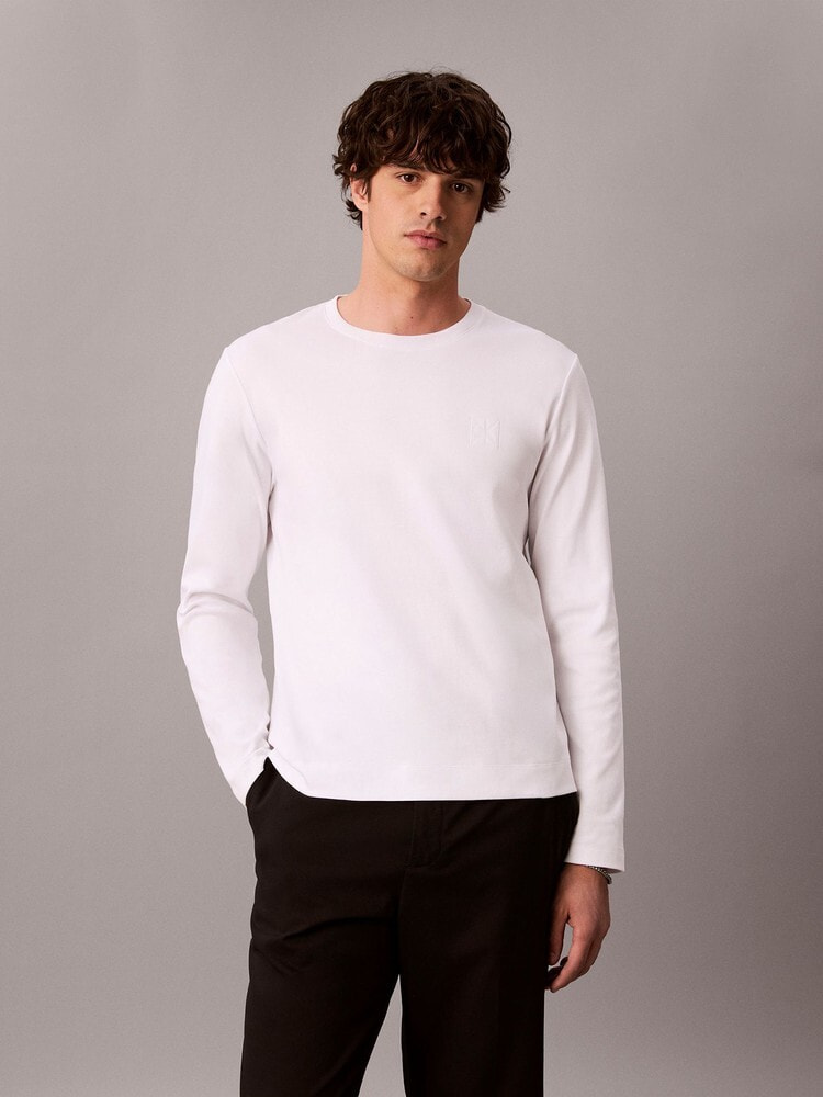 長袖Tシャツ - エンブレムモノグラムクルーネックロングスリーブカットソー 8