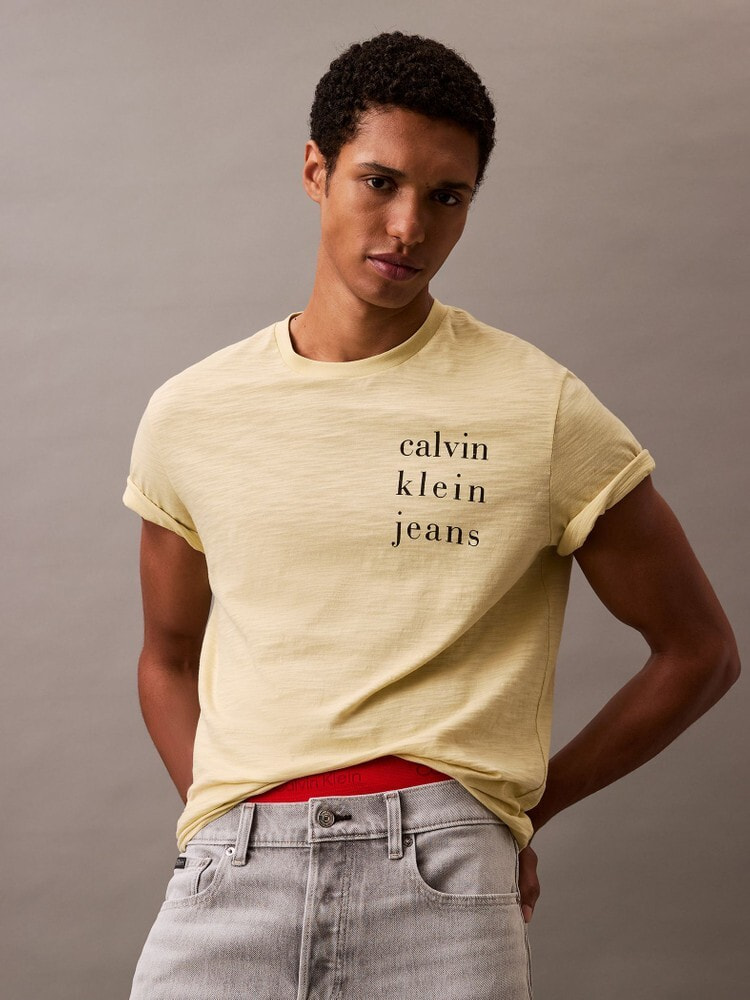 Tシャツ - カルバンクラインジーンズショートスリーブスラブT