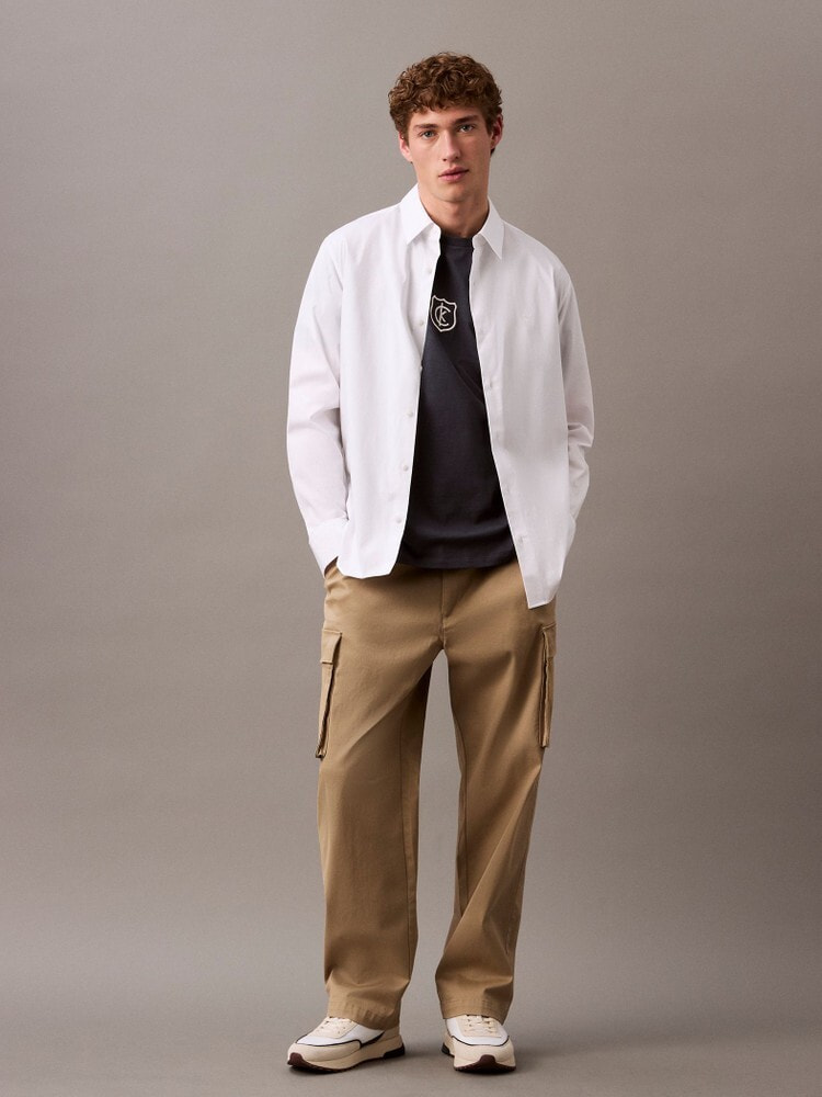 【 】カジュアルスタイル/CKロゴTシャツ Calvin Klein】カジュアルスタイル/CKロゴTシャツ