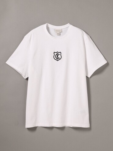 関税込み【 】定番！CKロゴ エッセンシャルTシャツ Tシャツ - スタンダードロゴ リラックス クルーネックTシャツ
