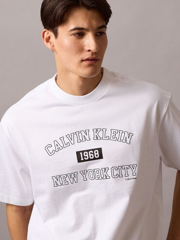 2点以上でさらに10%OFF】Tシャツ - リラックスクルーネックバー