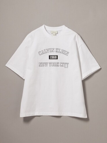 2点以上でさらに10%OFF】Tシャツ - リラックスクルーネックバー