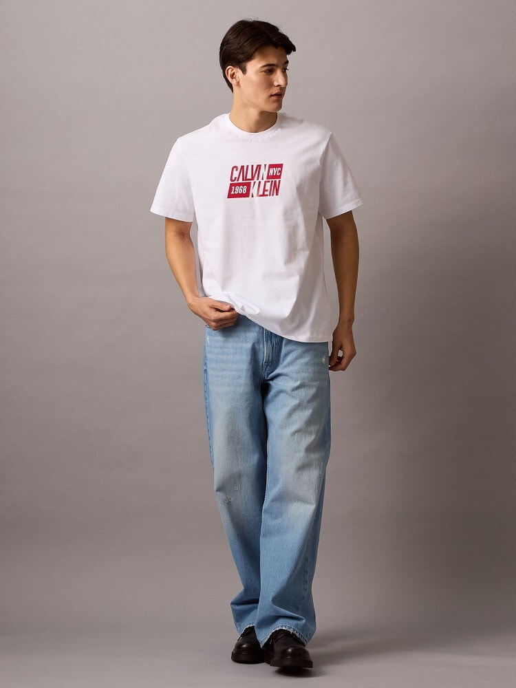 Tシャツ - ロゴプリントクルーネックTシャツ | カルバン