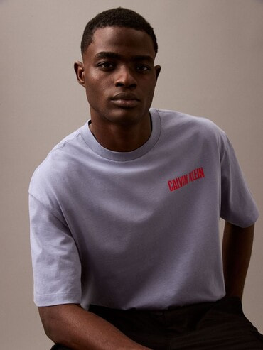 Tシャツ - [10%OFF対象] ロゴプリントショートスリーブクルー