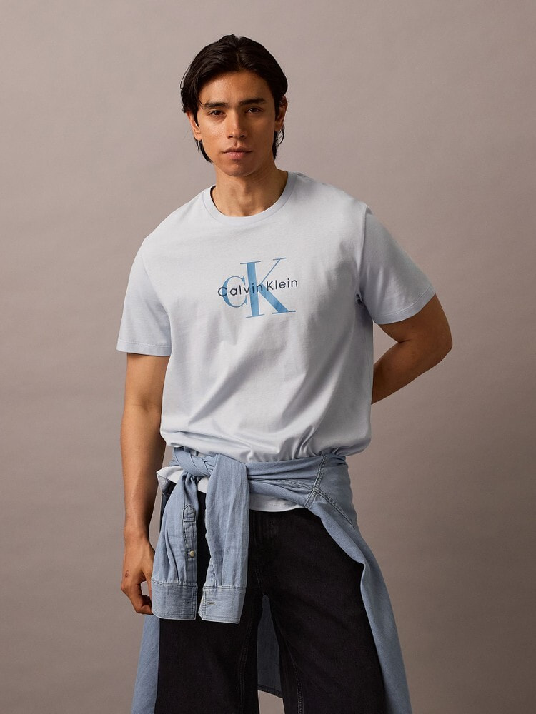 Tシャツ - ショートスリーブモノグラムプリントTシャツ