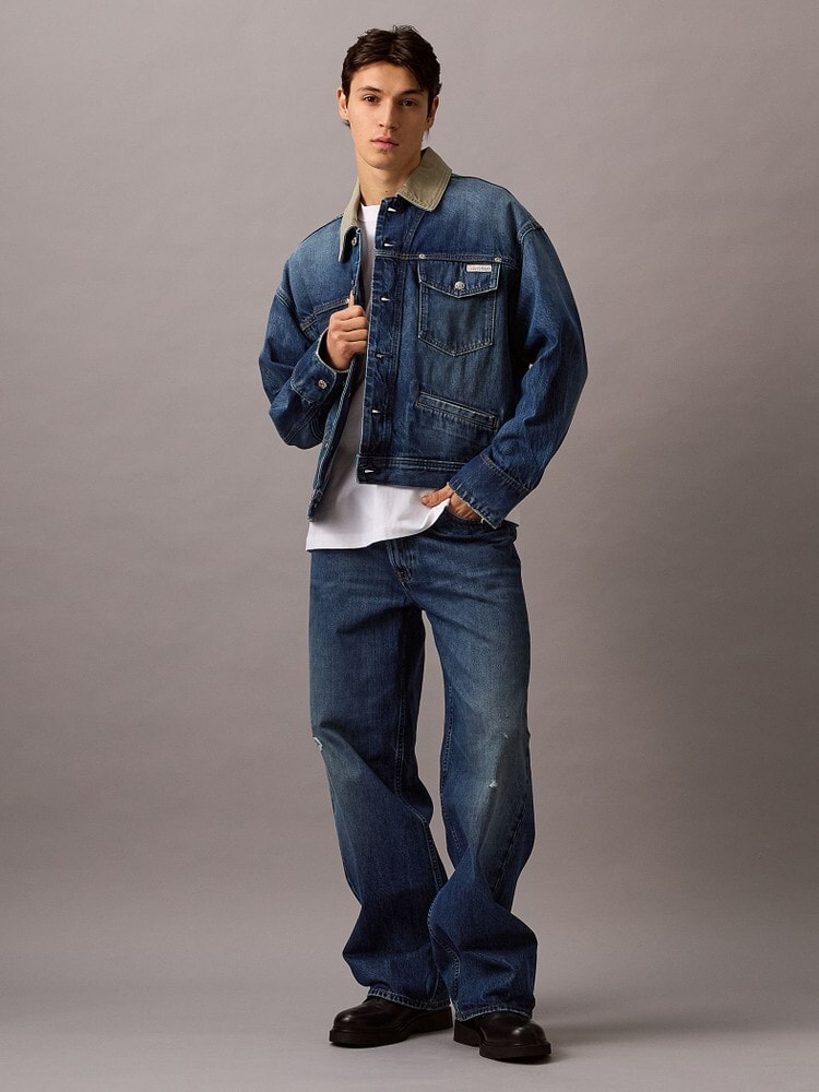 Baggy]ジーンズ(デニムパンツ) - クラシックトラッカーパンツ