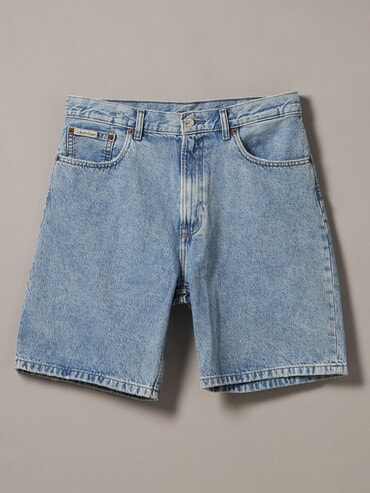 グニフニ　ショートパンツ♡ CITEN＞デニム クロップド カーゴ ショートパンツ コバルト