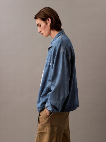 【 】CKJeans デニムウィンドブレーカー◆送料無料◆ CALVIN KLEIN JEANS｜デニムウインドブレーカー