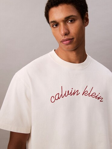 Tシャツ - ロゴクルーネックショートスリーブTシャツ | カルバン
