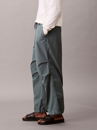 パンツ - コットンナイロンドローストリングパンツ | カルバン