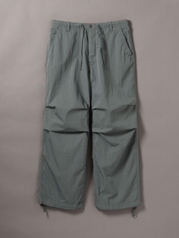 ナイロン ドローストリングパンツ 3色展開 ナイロン ドローストリングパンツ 3色展開 COMOLI 製品染 ドロー