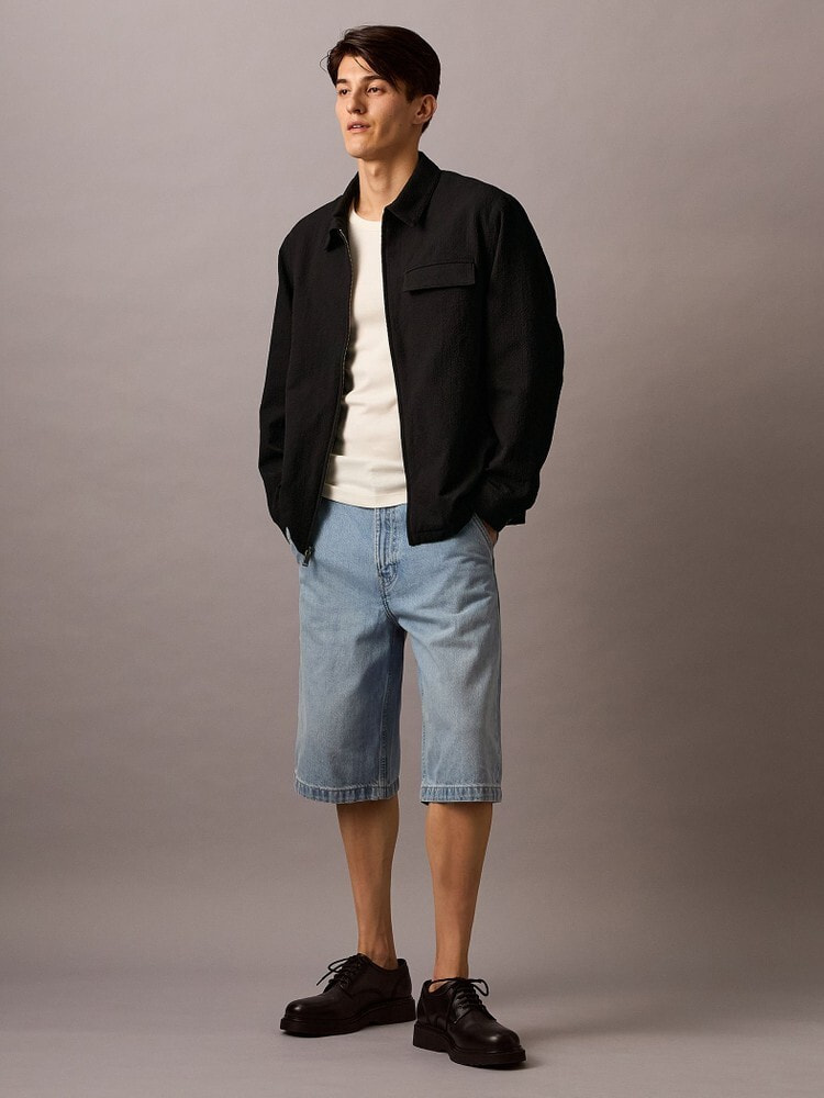 デニムショートパンツ - 90s カーペンターデニムショーツ[MINGYU
