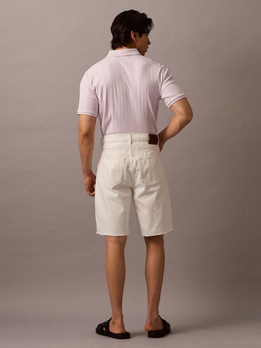注目■HYKE■大人気 ホワイトデニムショートパンツ 国内発送 WHITE DENIM SHORTS-ホワイトデニムショーツ-HYKE（ハイク）通販