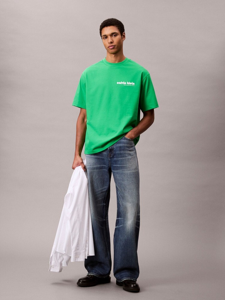 【 】CK Jeans シルクリブスリムTシャツ◆送料無料◆ 商品一覧 | カルバン・クライン 公式オンラインストア