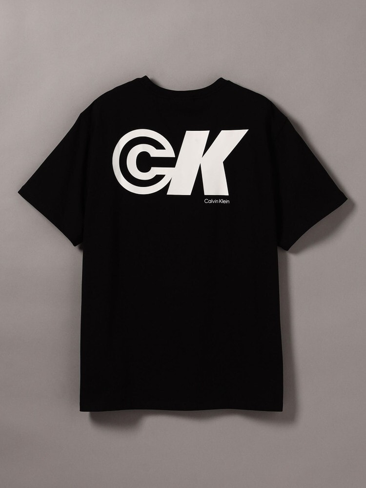 Tシャツ - CKロゴショートスリーブクルーネックTシャツ