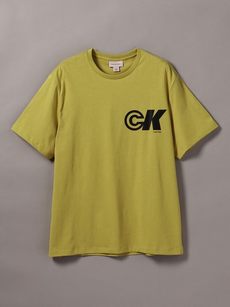 Tシャツ - CKロゴショートスリーブクルーネックTシャツ