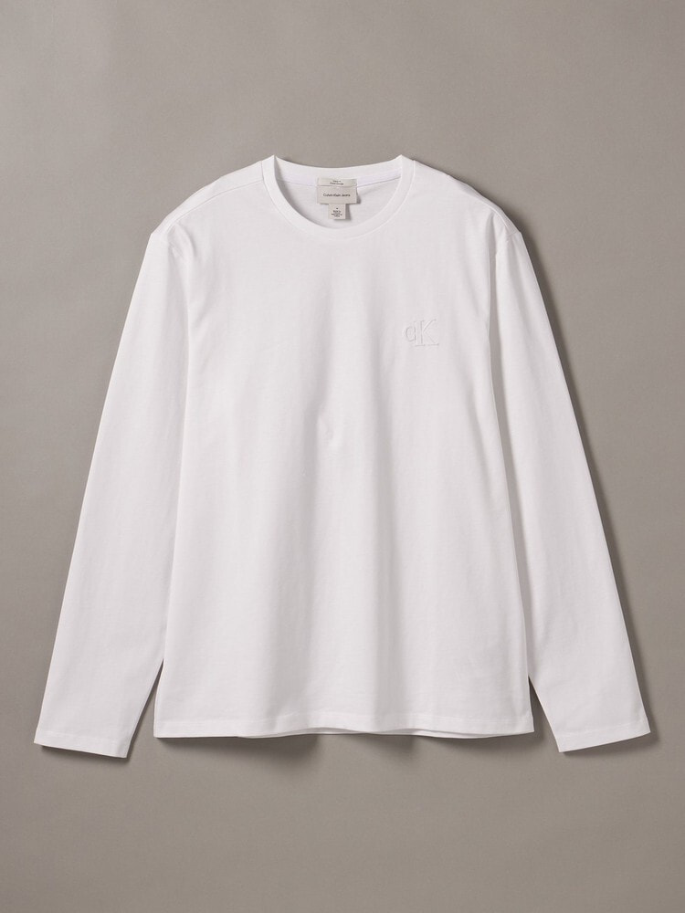 長袖Tシャツ - ジャージーエンボスレギュラーフィットTシャツ 21