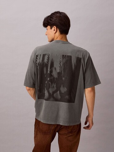 SALSATIONWEAR オーバーサイズTシャツ RUST M Tシャツ - オーバーサイズディストレスTシャツ | カルバン・クライン