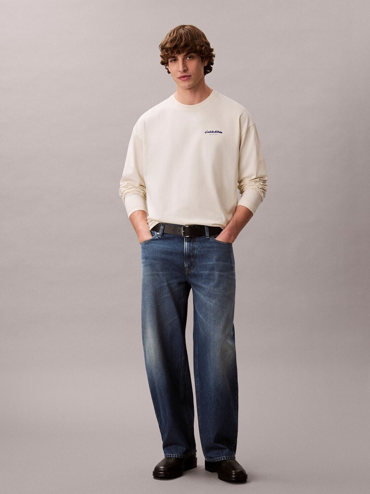 長袖Tシャツ - グラフィックロゴオーバーサイズロングスリーブTシャツ 17