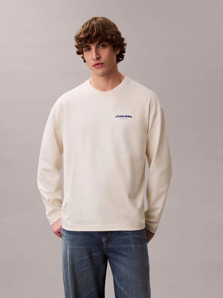 長袖Tシャツ - グラフィックロゴオーバーサイズロングスリーブTシャツ 20