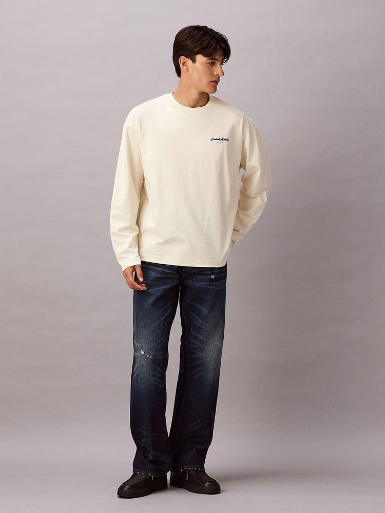 長袖Tシャツ - グラフィックロゴオーバーサイズロングスリーブTシャツ 25